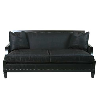 Morris Jacquard Chocolate Settee