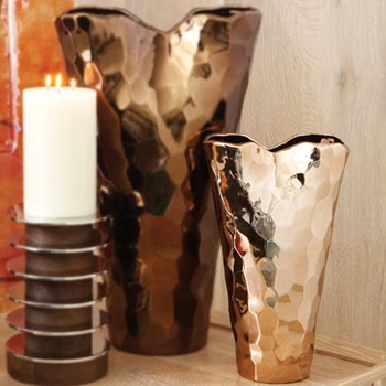 Bronze Nugget Vase