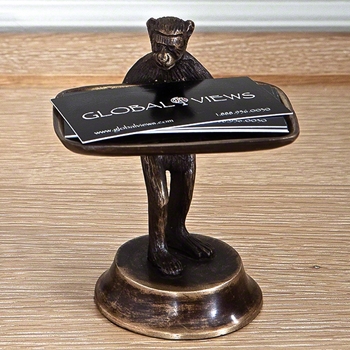 Brass Monkey Figure Tray