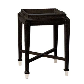 Black Service Side Table