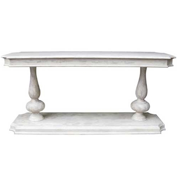 Cleo White Wash Console
