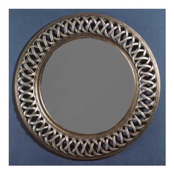 Antique Finish Ribbon Mirror