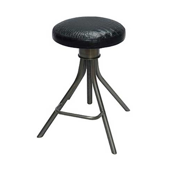 Remington Black & White Bar Stool