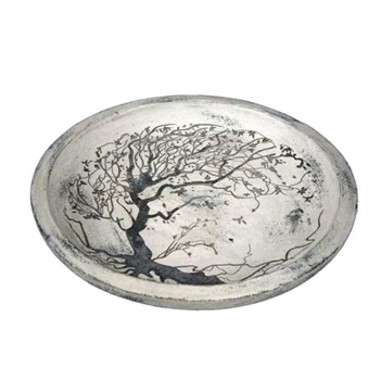 Cypress Tree White Plate