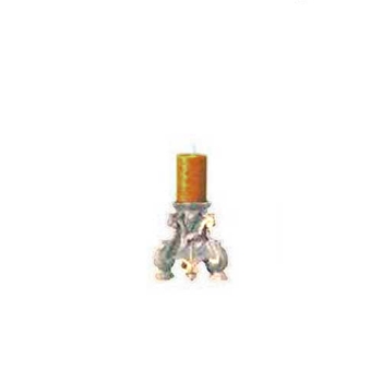 Cathedral Antique White Candleholder (8in)