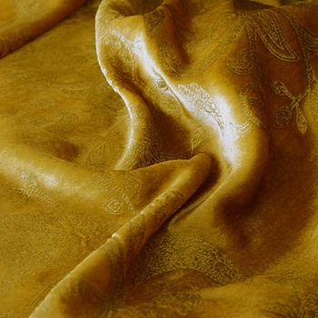 Gold Medallion Print Velvet