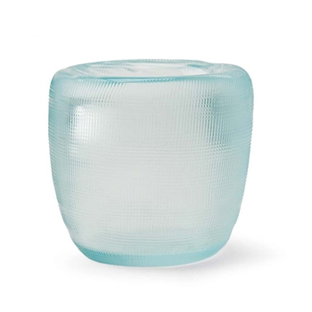 Aqua Blown Glass Votive
