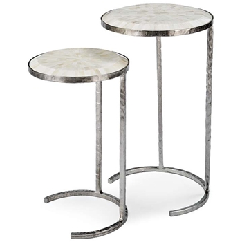 Bone Top Side Table