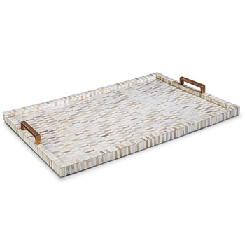 Bone/Brass Natural Tray