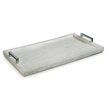 Bone/Nickel Natural Tray