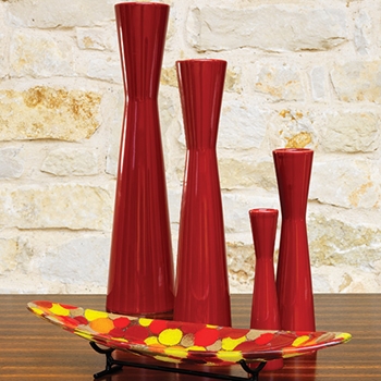 Cherry Bomb Red Vase