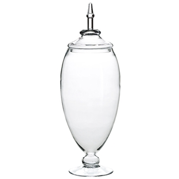 Tall Oval Clear Apothecary