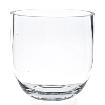 Vase - Clear Fat Bowl LG 9.9W/9.9H