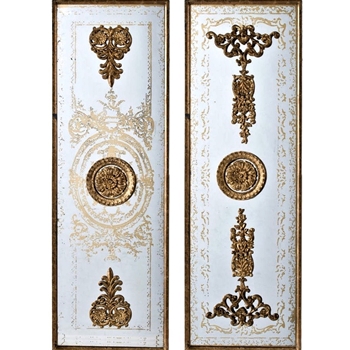 16W/48H Mirror - French Panel Gold Set of 2 Designs