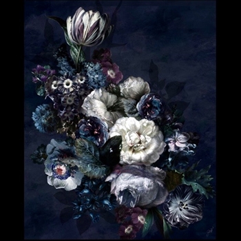 40W/50H Giclee - Delft Blooms I - Jackie Von Tobel