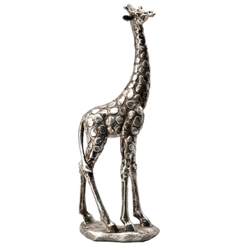 Figure - Giraffe  Silver 14IN