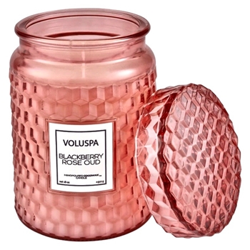 Voluspa - Roses Blackberry Oud Candle Lidded Jar 100HR 18OZ
