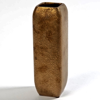 Vase - Gold Hammered  3W/10H