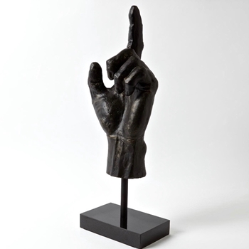 Figure - Hand UP Bronze 8W/25H