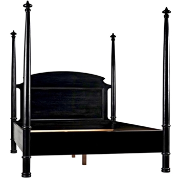 Bed - Douglas Hand Rubbed Black King 81W/88L/84H