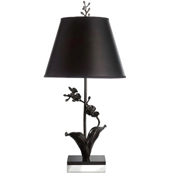 Aram Black Orchid Table Lamp 12W/27H