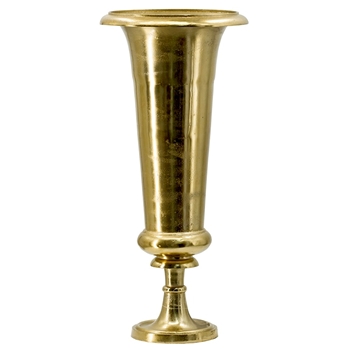 Urn - Trumpet Gold Finished Aluminium 13W/25H