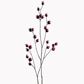 Berry - Rosehip -  Bare Branch 40in Burgundy - FSB330-BU