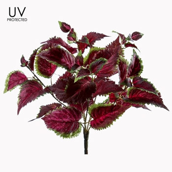 Coleus Leaf - UVP Plant Burgundy 16IN - UV Protected - PBC531-BU/GR