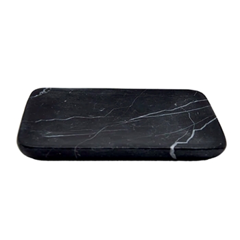 Lothantique - Belle de Provence Marble Soap Tray 5x4x.5in Rounded Edge Black