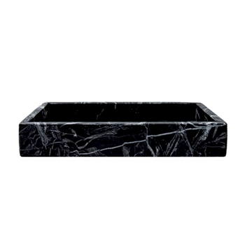 Lothantique - Belle de Provence Marble Tray 10x5x1.5in Black