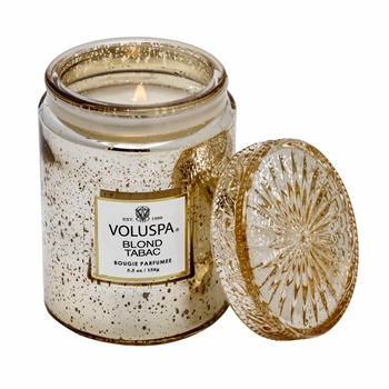 Voluspa - Vermeil Blond Tabac Lidded Jar Candle 5.5oz  50HR