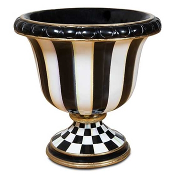 Courtly Check Urn Planter / Vase Grand 19W/19H Inches