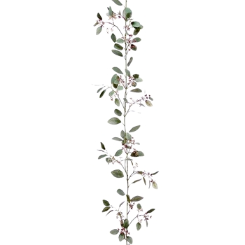 EVG - Eucalyptus Garland Seeded Sage/Green 6FT - PGE010-GR/GY