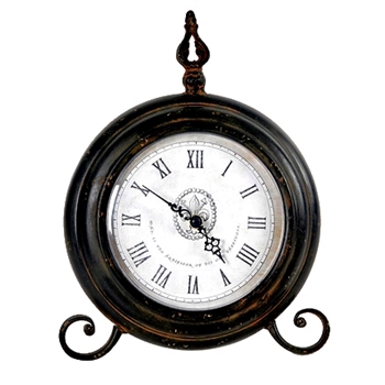 Clock - Elias Mantle Vintage Large 9W/12H