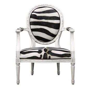 Sophie Zebra Arm Chair