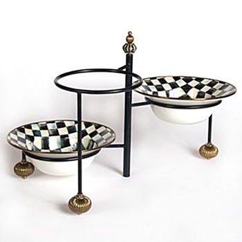 Courtly Service Stand - 3 Bowl 13W/16H - Bowls shown are sold separately
