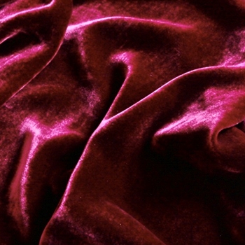Silk Velvet - Iridescent Orchid Red/Plum - 45IN, 18% Silk, 82% Rayon, Delicate Wash