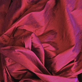 Dupioni Silk - Peony Pink - 54in, 100% Hand Loomed Silk - India - Dry Clean Only, Do not expose to sunlight.