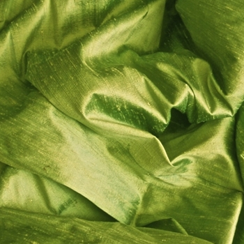 Dupioni Silk - Peridot - 54in, 100% Hand Loomed Silk - India - Dry Clean Only, Do not expose to sunlight.