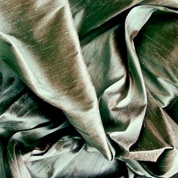 Dupioni Silk - Verde Olive - 54in, 100% Hand Loomed Silk - India - Dry Clean Only, Do not expose to sunlight.