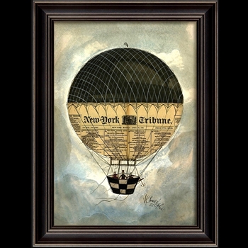 20W/27H Framed Print - New York Tribune Balloon - Kolene Spicher
