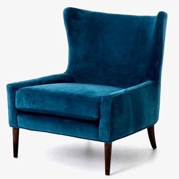 Armchair Wingback Marlow Teal 30W/34D/35H