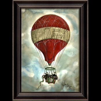 20W/27H Framed Print - Red Hot Balloon - Kolene Spicher