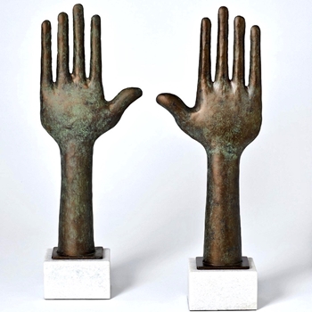 Figure - Spirit Hand Verdigris 7W/22H Sold Individually