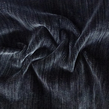Velvet Striae - Ecstatic Onyx Graphite, 54in, 100% Polyester