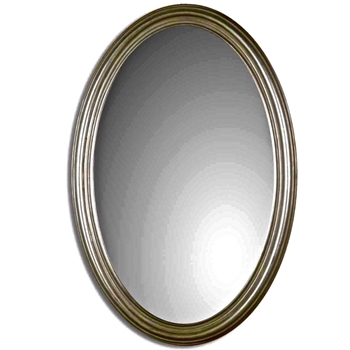 21W/31H Mirror - Franklin Oval Vanity Silver