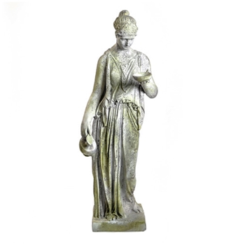 Statuary - Hebe Large 24W/64H White Moss