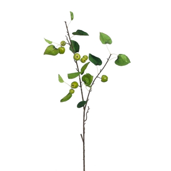 Crabapple Branch - Kiwi Green Leafy 34in