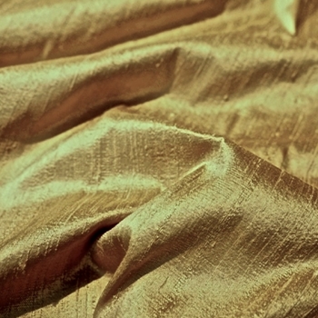 Dupioni Silk - Rich Gold - 54in, 100% Hand Loomed Silk - India - Dry Clean Only, Do not expose to sunlight.