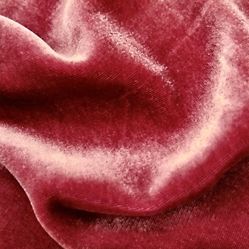 Silk Velvet - Victorian Rose - 45IN, 18% Silk, 82% Rayon, Delicate Wash